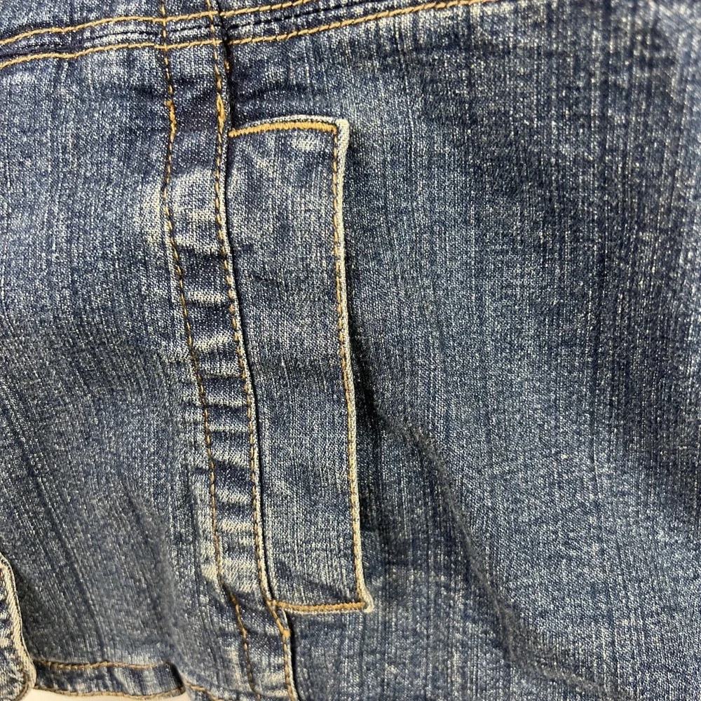 St. John's Bay Denim Blazer Womens PXL Petite Jeans Jacket 3 Button Up Casual - Picture 3 of 13
